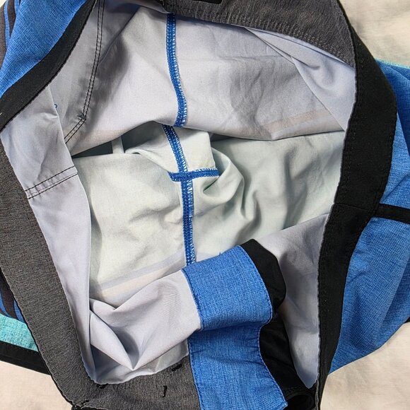 Hurley Phantom Mens 32 Blue Black Board Shorts Lightweight Surf Swimwear Casual - Picture 5 of 10